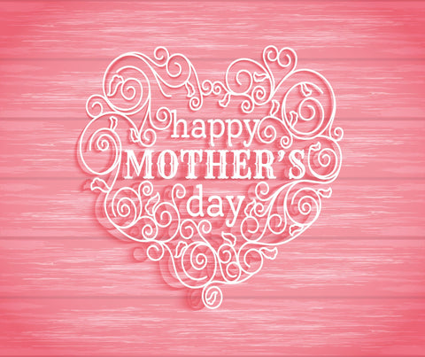 Happy Mother's Day card with lettering and love hearts SVG naemmiah021 