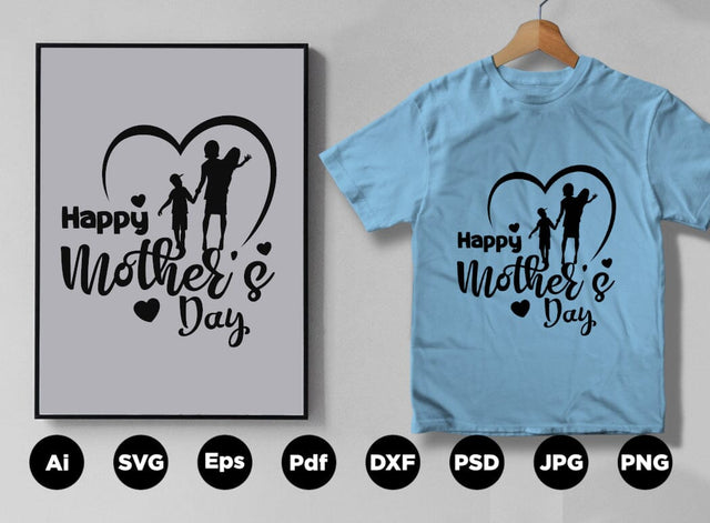 Happy Mother's Day Design SVG Leamsign Studio 