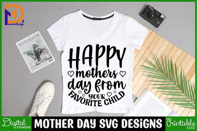 Happy mothers day from your favorite child Mother SVG Cut File | Mom Mummy Mama Mother Quotes SVG SVG SH_Tee store 