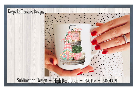 Happy Mother's Day, Gnome Tiered Tray, PNG, Sublimation Design, Digital Download, Mother's Day PNG, Mother's Day Cards Sublimation Keepsake Treasures Designs LLC. 