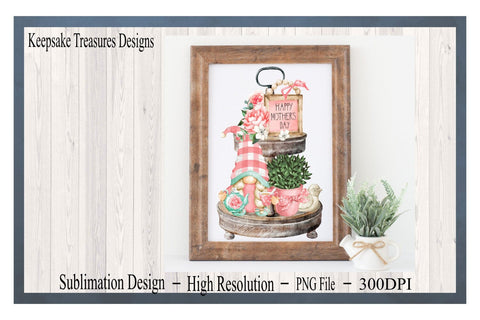 Happy Mother's Day, Gnome Tiered Tray, PNG, Sublimation Design, Digital Download, Mother's Day PNG, Mother's Day Cards Sublimation Keepsake Treasures Designs LLC. 