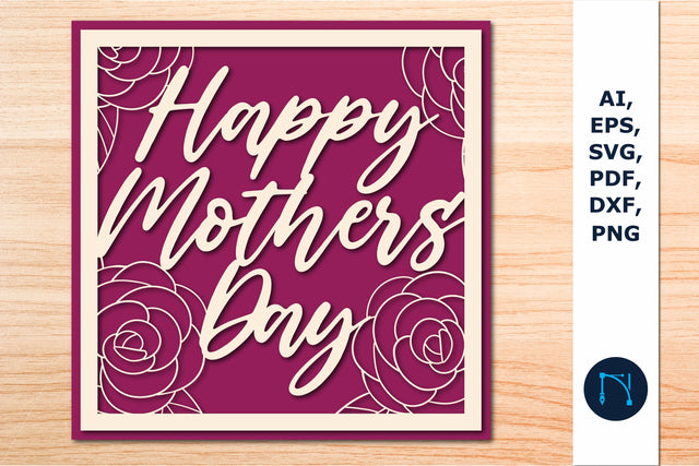 Happy Mother’s Day Greeting Card SVG SVG MD JOYNAL ABDIN 