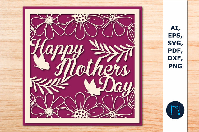 Happy Mother’s Day Greeting Card SVG SVG MD JOYNAL ABDIN 