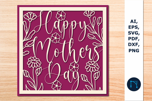 Happy Mother’s Day Greeting Card SVG SVG MD JOYNAL ABDIN 