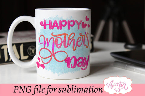 Happy mothers day sublimation design for T-shirts Sublimation Amorclipart 