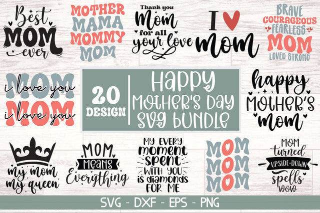 Happy Mother's Day SVG Bundle SVG md faruk hossain 