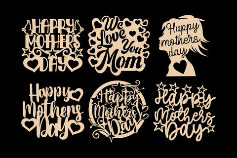 Happy Mothers Day SVG, Cake Topper Svg, Png, Dxf SVG TonisArtStudio 