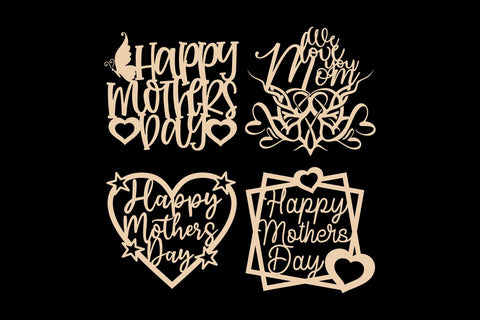 Happy Mothers Day SVG, Cake Topper Svg, Png, Dxf SVG TonisArtStudio 