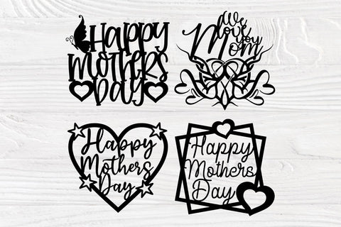 Happy Mothers Day SVG, Cake Topper Svg, Png, Dxf SVG TonisArtStudio 