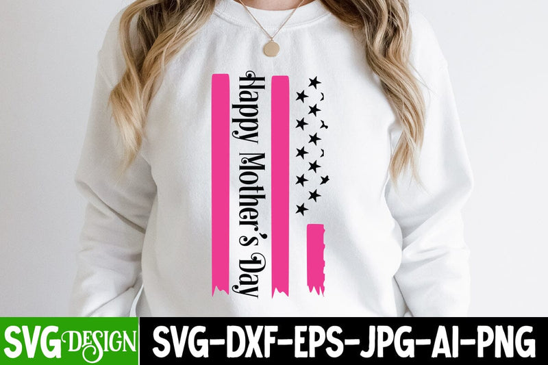 Happy Mothers Day SVG Cut File, Happy Mothers Day SVG Design, Happy Mothers Day Sublimation Design SVG BlackCatsMedia 