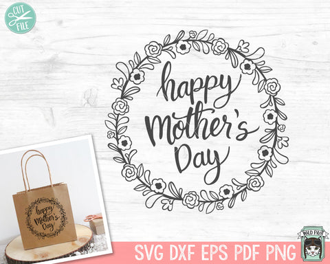 Happy Mothers Day SVG Cut File SVG Wild Pilot 