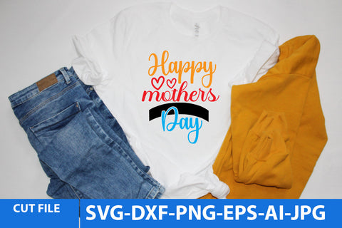 Happy Mothers Day SVG Design SVG BlackCatsMedia 