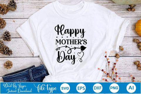 Happy Mother's Day SVG SVGs,Quotes and Sayings,Food & Drink,On Sale, Print & Cut SVG DesignPlante 503 