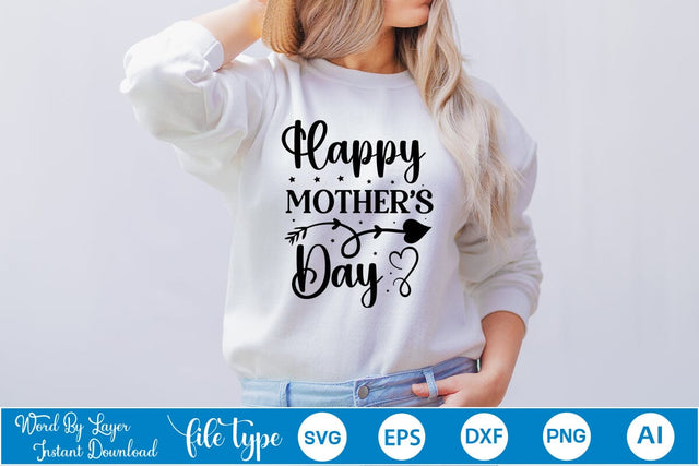 Happy Mother's Day SVG SVGs,Quotes and Sayings,Food & Drink,On Sale, Print & Cut SVG DesignPlante 503 