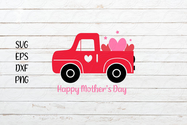 Happy Mother's Day with Beautiful Car svg SVG SmmrDesign 