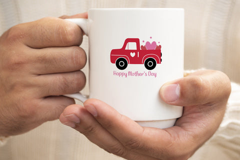 Happy Mother's Day with Beautiful Car svg SVG SmmrDesign 