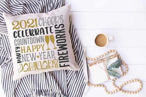 Happy New Year 2021 Bundle - SVG, PNG, DXF, EPS SVG Elsie Loves Design 