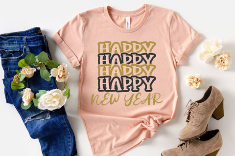 Happy New Year 2021 Bundle - SVG, PNG, DXF, EPS SVG Elsie Loves Design 