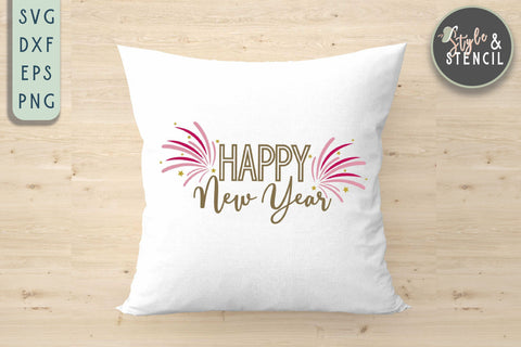 Happy New Year 2021 SVG SVG Style and Stencil 