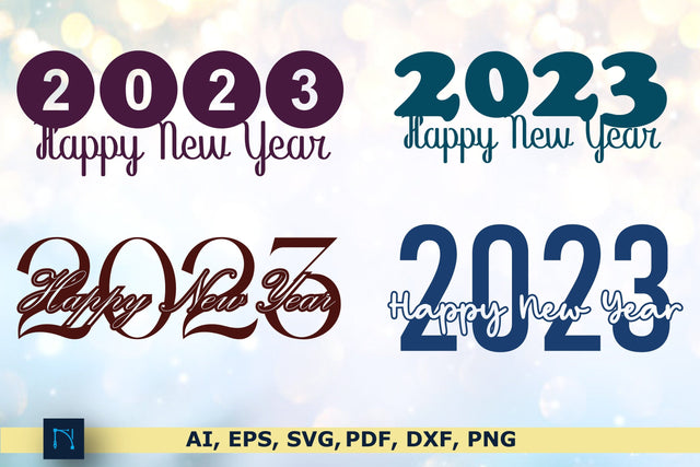 happy new year 2023 SVG Bundle SVG MD JOYNAL ABDIN 