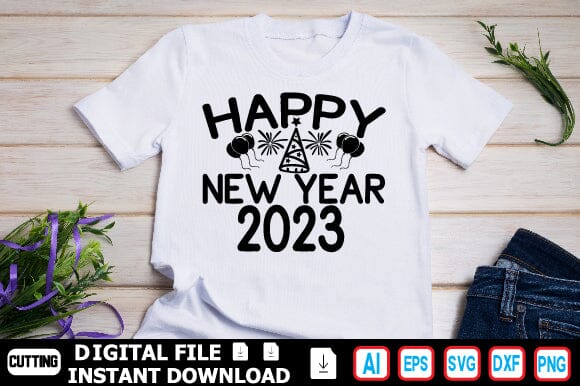Happy New Year 2023 SVG Craftlabsvg24 