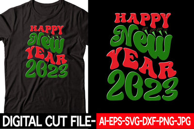 Happy New Year 2023 SVG cut file SVG Blessedprint 