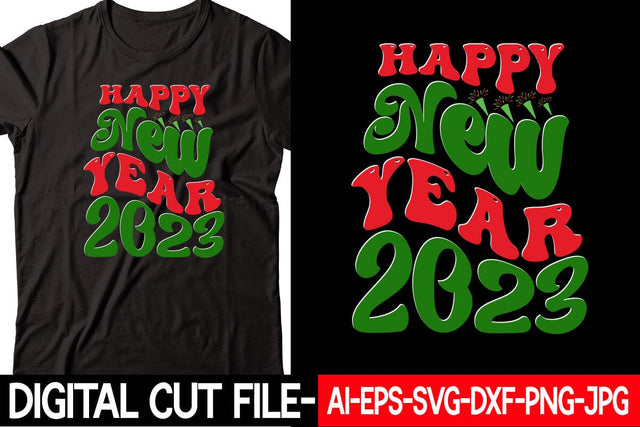 Happy New Year 2023 SVG cut file SVG Blessedprint 