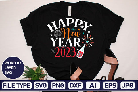 Happy New Year 2023 SVG Cut File SVG DesignPlante 503 