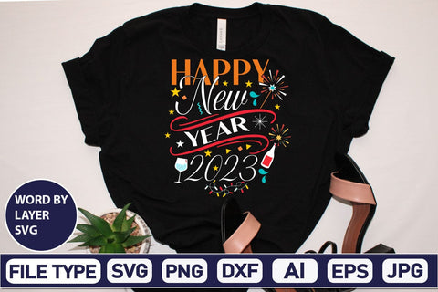 Happy New Year 2023 SVG Cut File SVG DesignPlante 503 