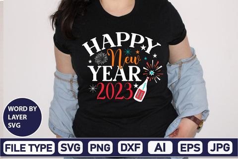 Happy New Year 2023 SVG Cut File SVG DesignPlante 503 