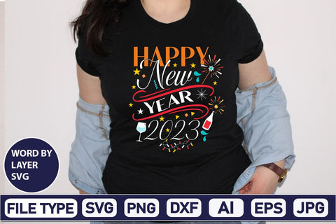 Happy New Year 2023 SVG Cut File SVG DesignPlante 503 