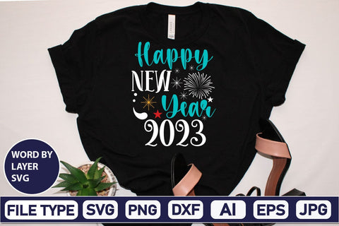 Happy New Year 2023 SVG Cut File SVG DesignPlante 503 