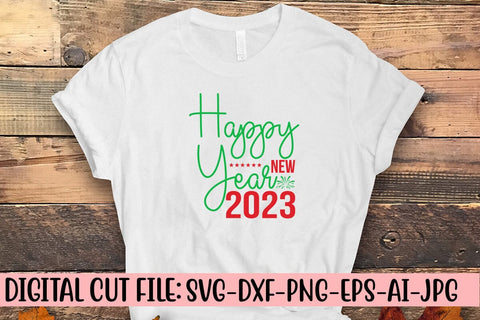 Happy New Year 2023 SVG Cut File SVG Syaman 