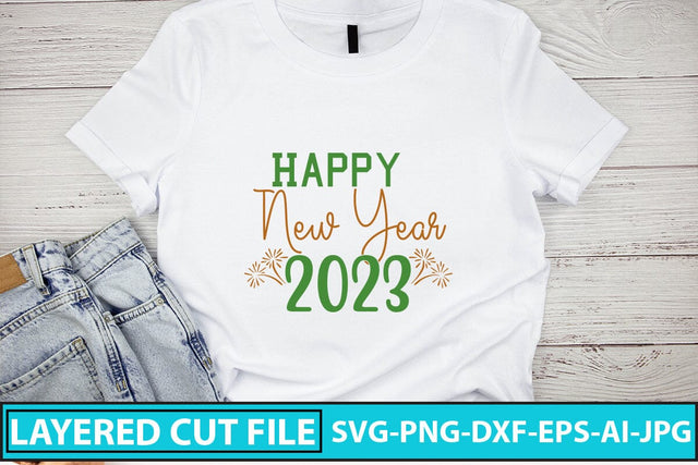 Happy New Year 2023 SVG Cut File SVG Syaman 