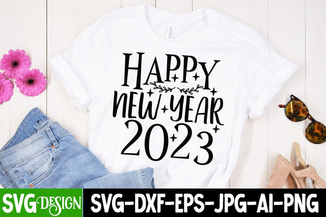 Happy New Year 2023 SVg Cute File SVG BlackCatsMedia 