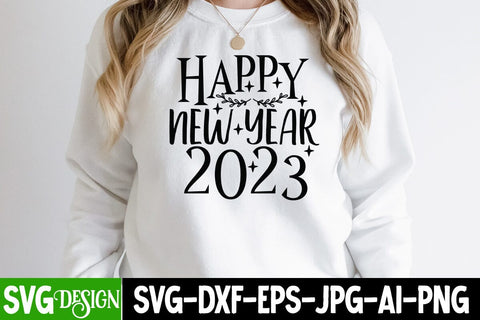 Happy New Year 2023 SVg Cute File SVG BlackCatsMedia 