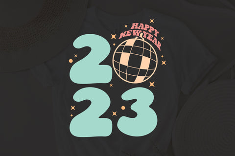 Happy New Year 2023 SVG, Happy New Design, 2023, Cricut Cut File, Sublimation, Printable, Clip Art, Instant Download svg png dxf eps cameo SVG Fauz 