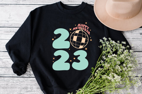 Happy New Year 2023 SVG, Happy New Design, 2023, Cricut Cut File, Sublimation, Printable, Clip Art, Instant Download svg png dxf eps cameo SVG Fauz 