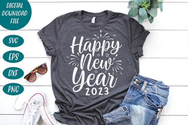 Happy new year 2023 svg, Happy new year t shirt, Gift of New year, First day of 2023 svg, Last day of 2022 svg, Bless of new year svg, SVG Isabella Machell 