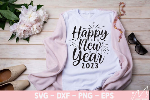 Happy new year 2023 svg, Happy new year t shirt, Gift of New year, First day of 2023 svg, Last day of 2022 svg, Bless of new year svg, SVG Isabella Machell 