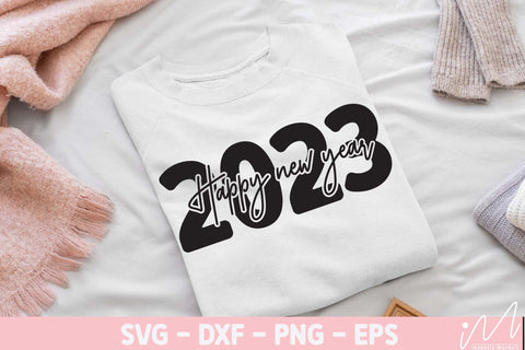 Happy new year 2023 svg, New year t shirt svg, Funny New year cut files, New year gift shirt svg, Hello 2023, Digital files SVG Isabella Machell 