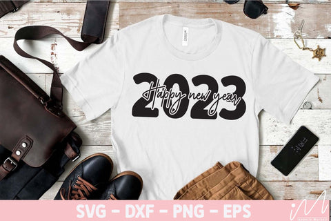 Happy new year 2023 svg, New year t shirt svg, Funny New year cut files, New year gift shirt svg, Hello 2023, Digital files SVG Isabella Machell 