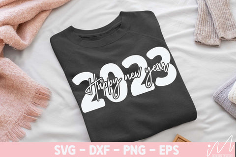 Happy new year 2023 svg, New year t shirt svg, Funny New year cut files, New year gift shirt svg, Hello 2023, Digital files SVG Isabella Machell 