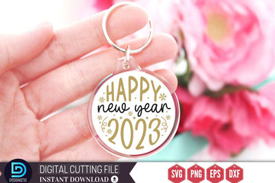 Happy new year 2023 SVG SVG DESIGNISTIC 