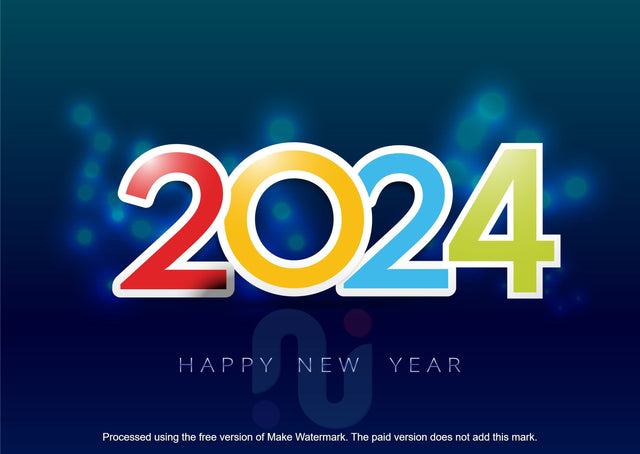 Happy new year 2024 background. Holiday greeting card design SVG naemmiah021 