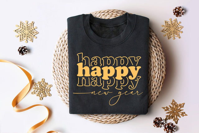 Happy New Year 2024 I New Year 2024 SVG I New Year Quotes SVG SVG Happy Printables Club 