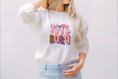 Happy New Year 2024 Sublimation SVGArt 