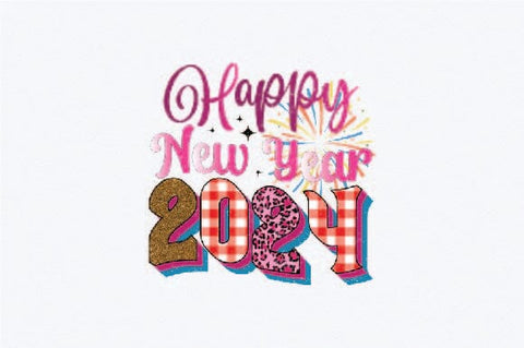 Happy New Year 2024 Sublimation SVGArt 