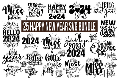 Happy New Year 2024 SVG nirmal108roy 