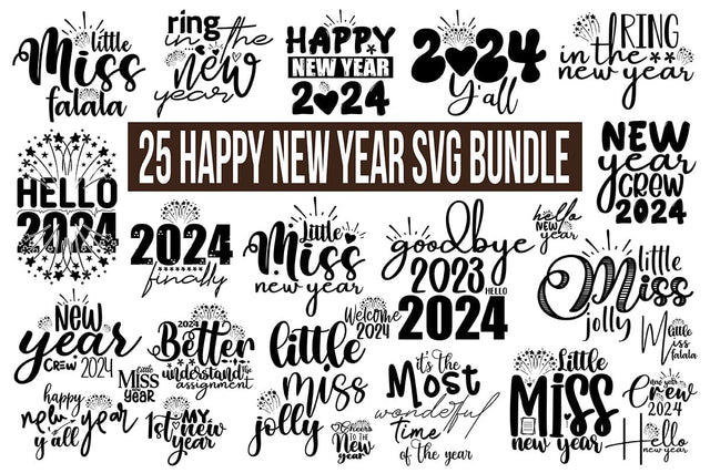 Happy New Year 2024 SVG nirmal108roy 